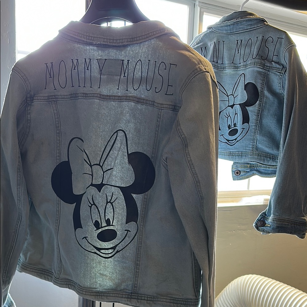 Disney Blue Jean Jacket with Mickey Mouse Design